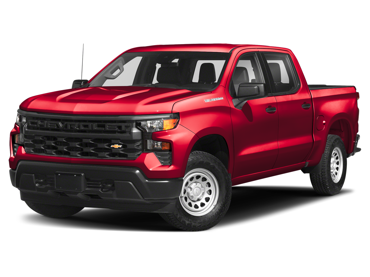 2022 Chevrolet Silverado 1500 High Country in Cherry Red Tintcoat — front three-quarter view