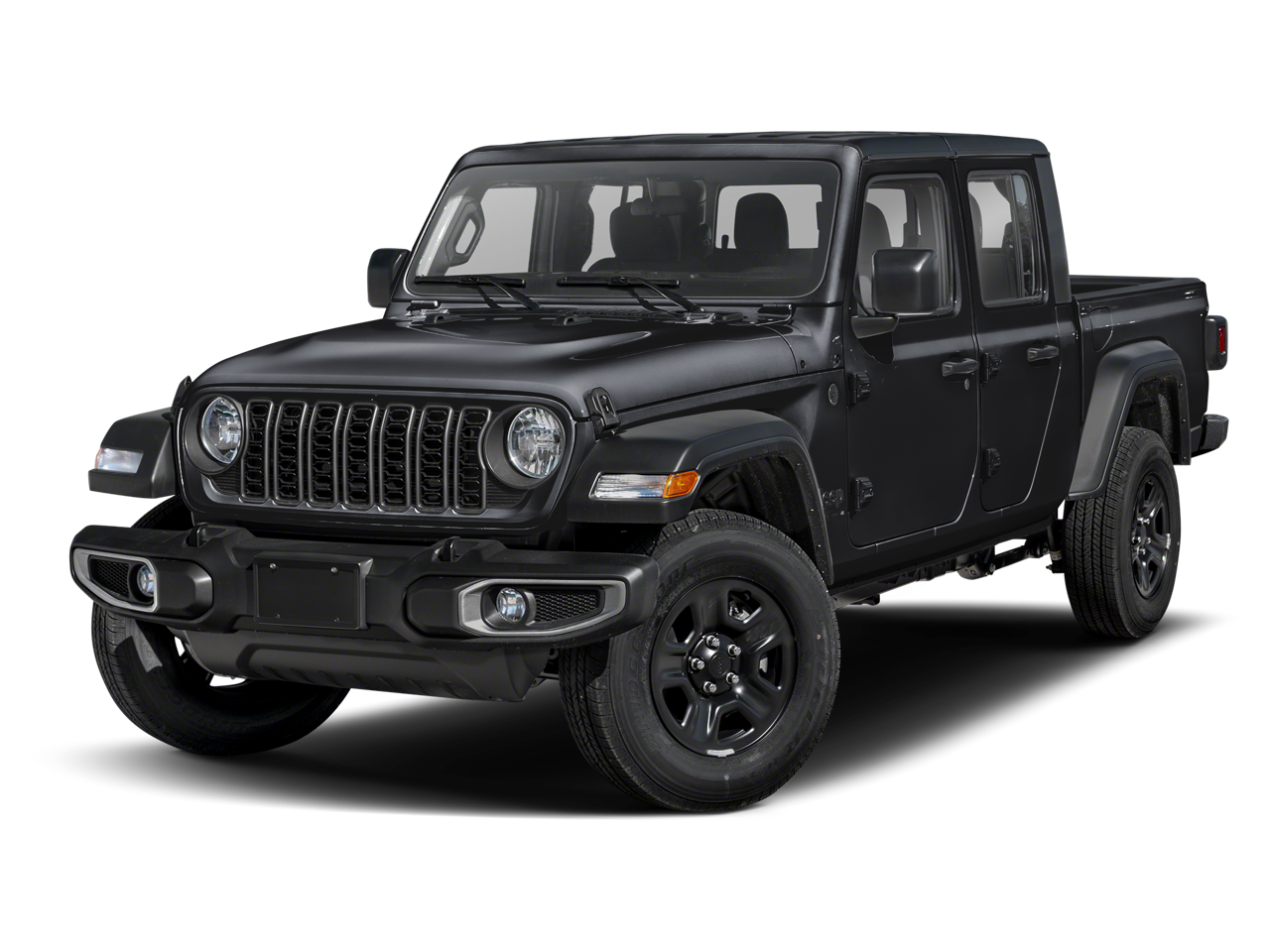 2025 Jeep Gladiator High Tide in Black Clearcoat — front three-quarter view