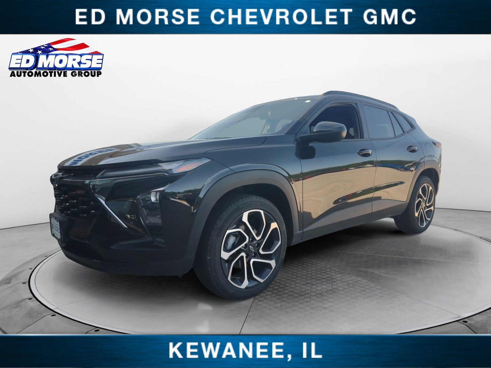 2025 Chevrolet Trax 2RS in Mosaic Black Metallic — front three-quarter view